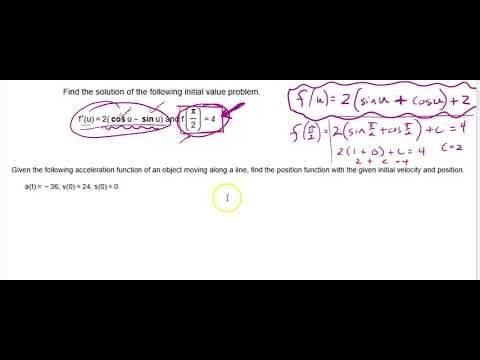 Antiderivatives and Initial Value Problems_Part 2