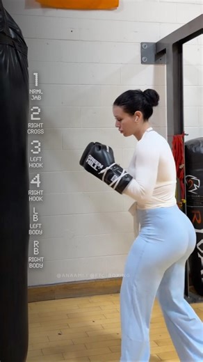 Anaami BLASTS the Boxing Heavy Bag