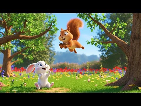Rabbit Song in Hindi 🐰 | 3D Cartoon Kids Video | Fun Learning Song for Kids