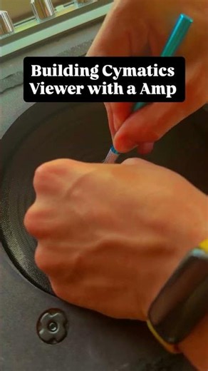 Building a cymatics viewer with a old guitar amp