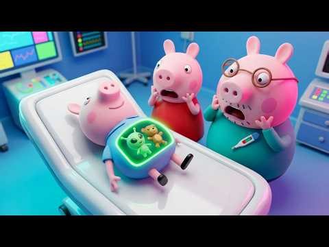 👽🐷 George Pig’s Belly Mystery! 😱😂 A Silly Alien Prank | Funny Peppa Animation