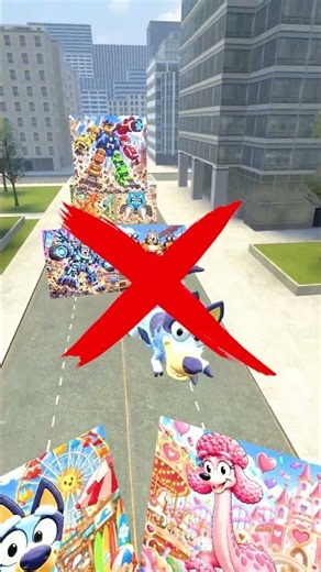 ALL SIZE EVOLUTION Bluey and Bingo PAW PATROL TANSFORMER and DINO BRAINROT 2D 3D CITY GARRY'S MOD