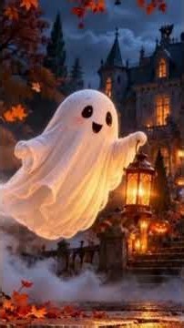Relaxing Halloween Ambience 🎃 Autumn Night in a Spooky Village 👻 Haunted Sounds & Halloween Music