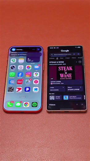 iPhone 17 Pro Max Siri Shazam vs S25 Ultra Gemini Music #iphone17promax #galaxys25ultra #fyp #fypシ #appleiphone