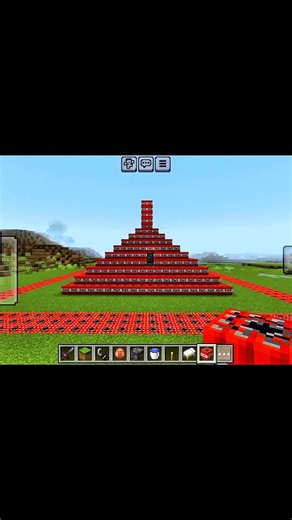 I Built a GIANT TNT Pyramid in Minecraft! 💣😱 | Epic TNT Explosion 💥 #shorts #minecraft