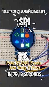 57,600 Pixels Only5Pins - SPI Magic Explained - Electronics Explained Fast #4