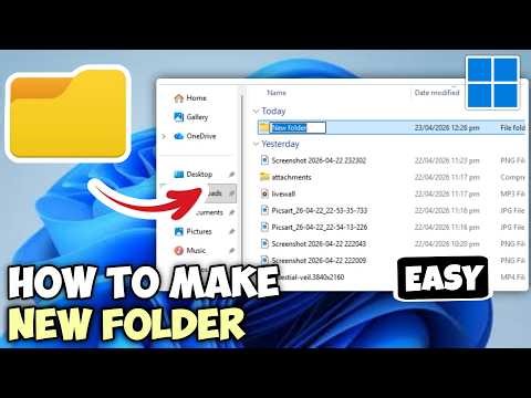 How to Create New Folder on Windows 10 & 11 - Easy Guide (2026)
