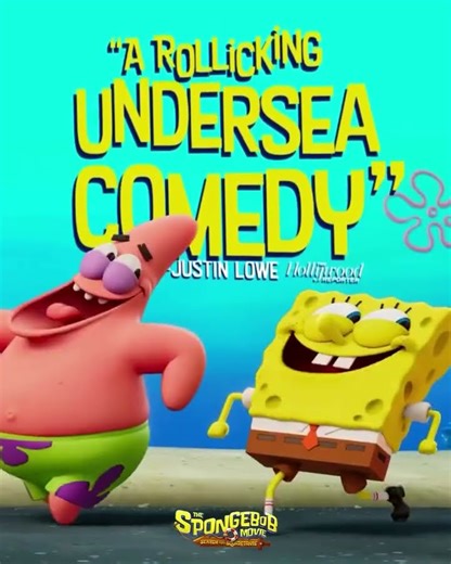 The #SpongeBobMovie is “a rollicking undersea comedy” you won’t want to miss this holiday SEAson.