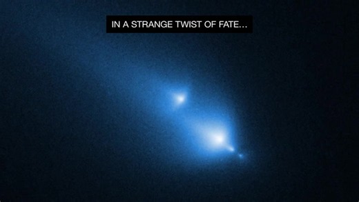 Hubble telescope accidentally witnesses comet breaking apart