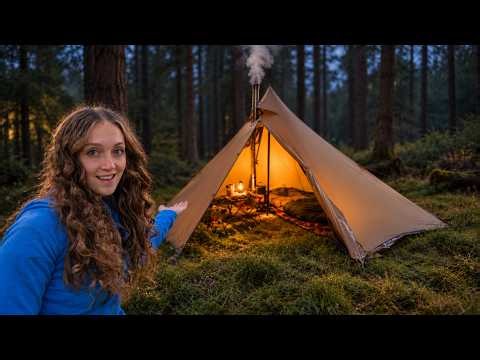 I Tried HOT TENT Camping for the First Time!