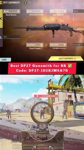 Best DP27 🔥 Loadout for BR ✅ 2026 | Best LMG Attachments & Gunsmith | Call of Duty Mobile