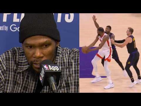 Kevin Durant speaks on Lakers defense double teaming him all game in Game 2