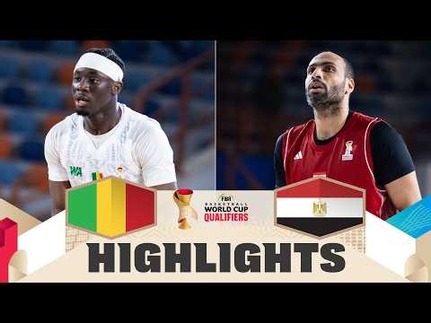 Mali 🇲🇱 v Egypt 🇪🇬 | Highlights | FIBA Basketball World Cup 2027 African Qualifiers