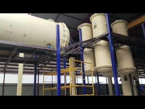 Pyrolysis oil distillation plant from yushunxin machine manufacturer