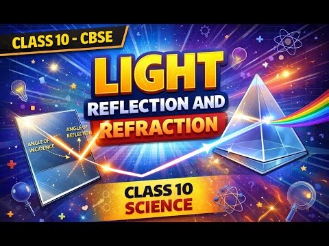 Light – Reflection and Refraction l Lecture 1 | Class 10 | Science | CBSE | Free Education