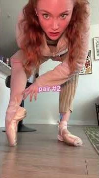 TRYING ON ALL MY NUTCRACKER POONTE SHOES #ballet #ballerina #pointe #pointeshoes