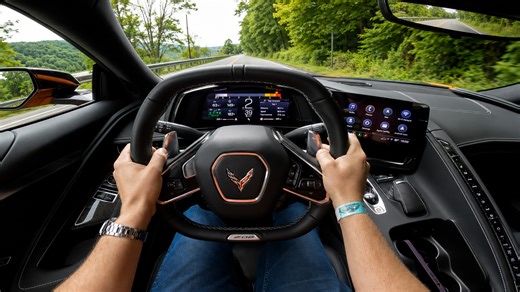 How It Feels Inside Corvette Z06 Proves Its Power on First Drive