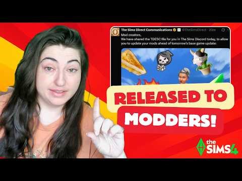 Sims Team Released Tomorrow's Update Code for Modders!