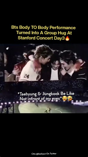 Bts Body TO Body Performance Turned Into A Group Hug Today | BTS STANFORD CONCERT