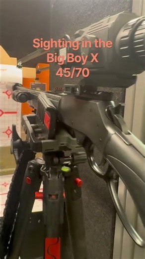 Sighting in my new AGM Thermal on my 45/70 @HenryUSA