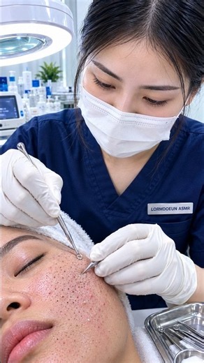The Most Satisfying Blackhead Extraction Ever #asmr #skincare #shorts