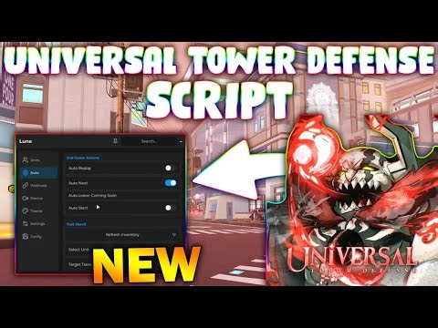 *NEW* Universal Tower Defense Script (PASTEBIN 2026) (AUTO PLAY , AUTO NEXT , MACROS , AUTO REPLEY )