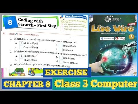 Solution - Coding With Scratch | Chapter 8 | Class 3 Computer 