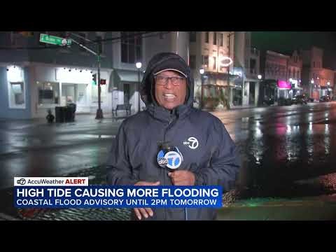 High tide causing more flooding in New Jersey