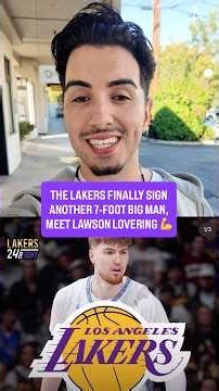 Lakers sign 7’5” center Lawson Lovering 4 games into the season 🔥