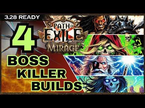 [PoE 3.28] 4 BOSS KILLER BUILDS – PoE Builds – Path of Exile Mirage League