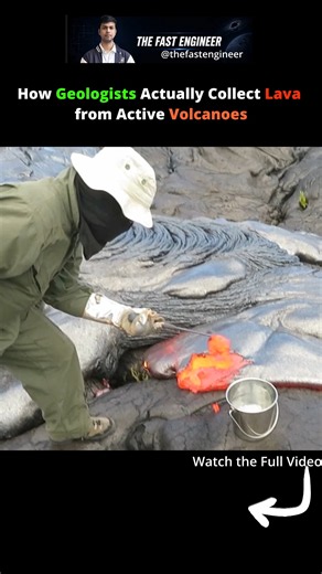 How Geologists Actually Collect Lava from Active Volcanoes