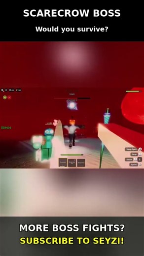🎃 The SCARECROW Boss Is INSANE! 🔥 | Roblox Bake or Die #shorts