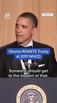 Obama ROASTS Trump at 2011 WHCD