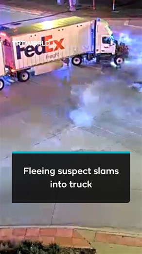 Suspect crashes into semi-truck while fleeing police