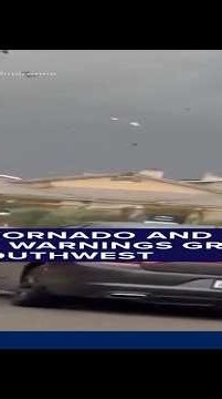 Rare tornado and flood warnings grip the Southwest