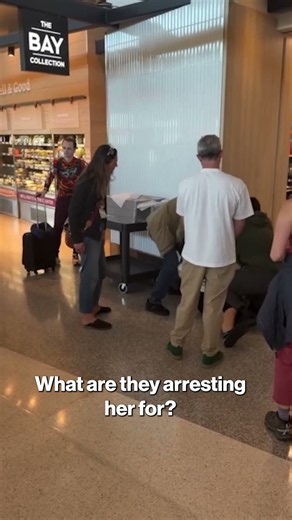 Ukrainian Woman Arrested by ICE at San Francisco Airport #shorts
