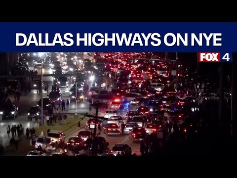 Dallas highways turn into illegal parking lot for NYE