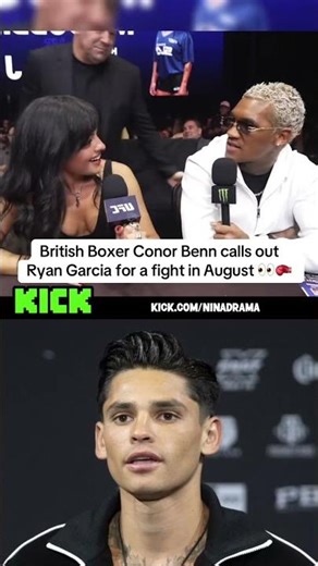 British Boxer Conor Benn calls out Ryan Garcia for a fight in August 👀🥊
