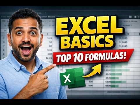 Top 10 Excel Formulas Every Beginner Must Know | Excel Basics