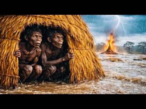 Life 3.8 Million Years Ago | Can Early Humans Survive This Storm?