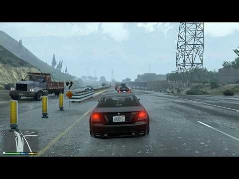 Relaxing Car Drive in The Rain | Weather ASMR in GTA 5 #rainasmr #gta #gta5