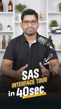 SAS Interface Explained in 40 Seconds - Day 6| 100 Days SAS Training