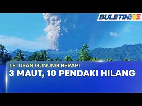 LETUSAN GUNUNG BERAPI | 3 Maut, 5 Cedera Gunung Dukono Meletus (BU)