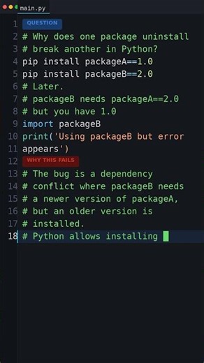 You Wrote This Bug Too: Why does one package uninstall break another in Python?