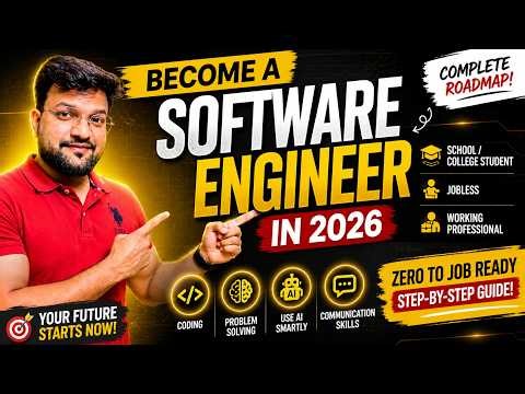 No Skills? Start Today & Become a Software Engineer in 2026 🚀 | Zero to Pro Roadmap