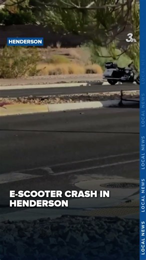 Juvenile injured in e-scooter crash near Vegas