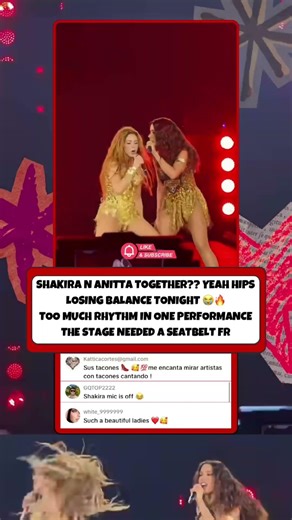 Shakira and Anitta brought nonstop energy together #shakira #anitta #chokachoka #music #concert