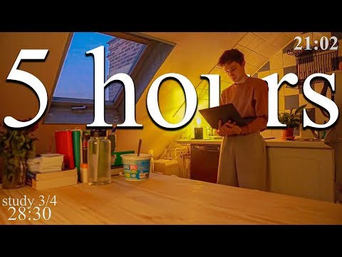 LIVE | 5-HOUR study with me in Paris 📚⛈️ rain sounds & pomodoro timer 60 & 10