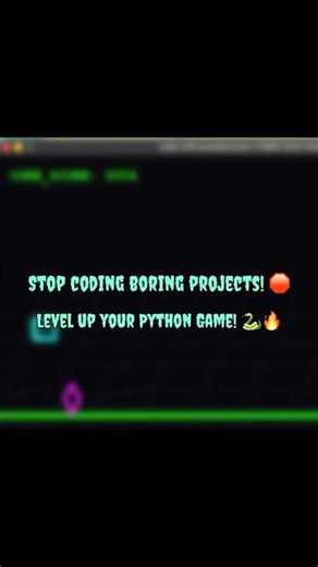I built a Cyberpunk Game using Python in 60 seconds! 🐍🔥 #python #coding #pythontutorial