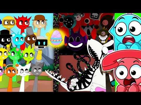 Sprunki x 99 night in the forest Complete Season + Secret Ending (REACTION)